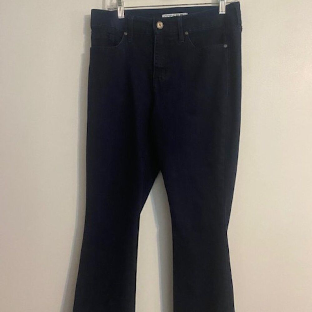 Code Bleu Women's Boot Cut Jeans - Dark Blue